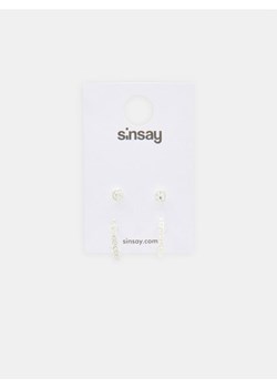 Sinsay - Kolczyki 2 pack - srebrny ze sklepu Sinsay w kategorii Kolczyki - zdjęcie 166316437