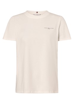 Tommy Hilfiger T-shirt damski Kobiety Bawełna écru jednolity ze sklepu vangraaf w kategorii Bluzki damskie - zdjęcie 166316637