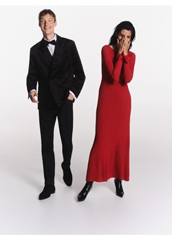 Reserved - Sukienka z metalicznym efektem - czerwony ze sklepu Reserved w kategorii Sukienki - zdjęcie 166323845
