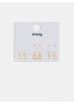Sinsay - Kolczyki 6 pack - złoty ze sklepu Sinsay w kategorii Kolczyki - zdjęcie 166325427