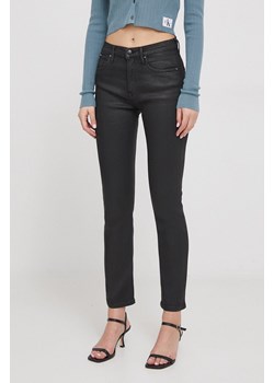 Pepe Jeans jeansy damskie kolor czarny ze sklepu ANSWEAR.com w kategorii Jeansy damskie - zdjęcie 166326339