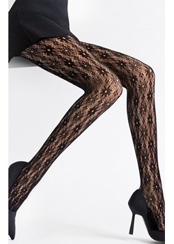 Marilyn rajstopy kabaretki w kwiatowy wzór Charly B15, Kolor czarny, Rozmiar 1/2, Marilyn ze sklepu Primodo w kategorii Rajstopy - zdjęcie 166366329