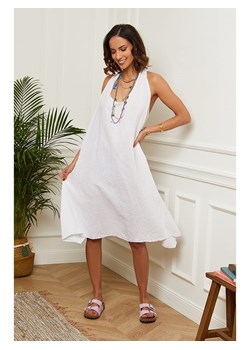 Le Monde du Lin Lniana sukienka w kolorze białym ze sklepu Limango Polska w kategorii Sukienki - zdjęcie 166366626