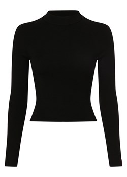 HUGO Sweter damski Kobiety wiskoza czarny jednolity ze sklepu vangraaf w kategorii Swetry damskie - zdjęcie 166368245
