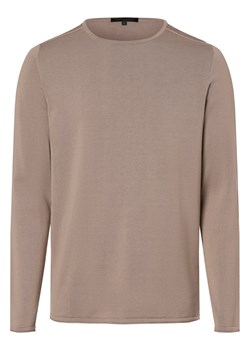Drykorn Męska koszulka z długim rękawem Mężczyźni Bawełna taupe jednolity ze sklepu vangraaf w kategorii Swetry męskie - zdjęcie 166368246