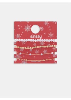 Sinsay - Bransoletka 4 pack - złoty ze sklepu Sinsay w kategorii Bransoletki - zdjęcie 166370236