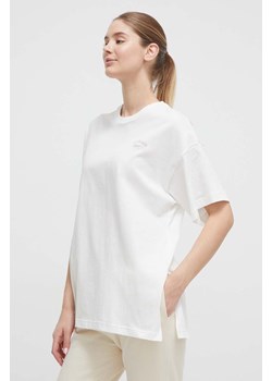 Reebok t-shirt bawełniany MATERNITY damski kolor beżowy ze sklepu ANSWEAR.com w kategorii Bluzki damskie - zdjęcie 166374927