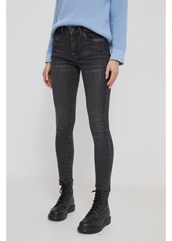 Pepe Jeans jeansy damskie kolor szary ze sklepu ANSWEAR.com w kategorii Jeansy damskie - zdjęcie 166375238