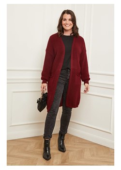Curvy Lady Kardigan w kolorze bordowym - id: 13215052 - marki Curvy Lady - 166376655 Curvy Lady Kardigan w kolorze bordowym ze sklepu Limango Polska w kategorii Swetry damskie - zdjęcie 166376655