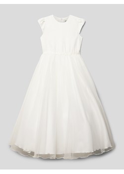 Sukienka o długości do kolan z półprzezroczystym obszyciem ze sklepu Peek&Cloppenburg  w kategorii Sukienki dziewczęce - zdjęcie 166382445