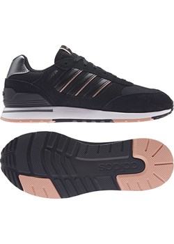 adidas Skórzane buty &quot;Run 80s&quot; w kolorze czarnym do biegania ze sklepu Limango Polska w kategorii Buty sportowe damskie - zdjęcie 166387938
