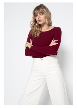 Perfect Cashmere Kaszmirowy sweter &quot;Whitney&quot; w kolorze bordowym ze sklepu Limango Polska w kategorii Swetry damskie - zdjęcie 166406269
