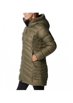 Damski płaszcz puchowy pikowany Columbia Autumn Park Down Mid Jacket - khaki ze sklepu Sportstylestory.com w kategorii Płaszcze damskie - zdjęcie 166411806