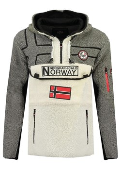 Geographical Norway Bluza polarowa &quot;Riakolo&quot; w kolorze szaro-białym ze sklepu Limango Polska w kategorii Bluzy męskie - zdjęcie 166418597