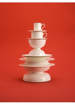 Reserved - Porcelanowa miska z obwódką - biały ze sklepu Reserved w kategorii Miski - zdjęcie 166423729