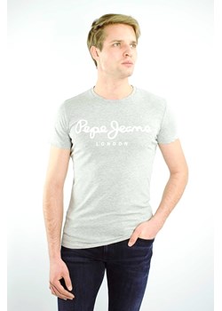 t-shirt męski pepe jeans pm508210 szary ze sklepu Royal Shop w kategorii T-shirty męskie - zdjęcie 166427617