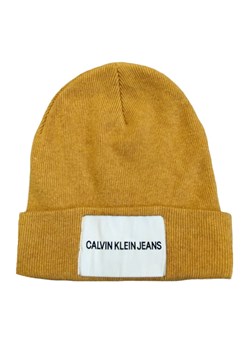 czapka calvin klein jeans k40k400758 żółta ze sklepu Royal Shop w kategorii Czapki zimowe damskie - zdjęcie 166428098