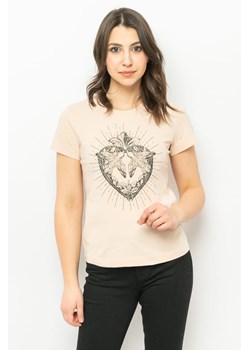 t-shirt damski pinko 100355 a0oo różowy ze sklepu Royal Shop w kategorii Bluzki damskie - zdjęcie 166428256