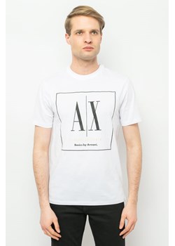 t-shirt męski armani exchange 3rztag zj8ez biały ze sklepu Royal Shop w kategorii T-shirty męskie - zdjęcie 166428459