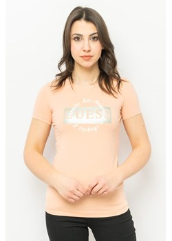 t-shirt damski guess w3gi38 j1314 pomarańczowy ze sklepu Royal Shop w kategorii Bluzki damskie - zdjęcie 166428725