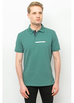 polo męskie tommy hilfiger xm0xm02046 zielone ze sklepu Royal Shop w kategorii T-shirty męskie - zdjęcie 166428955