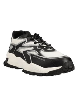 sneakersy męskie armani exchange xux159 xv642 czarno-białe ze sklepu Royal Shop w kategorii Buty sportowe męskie - zdjęcie 166429816