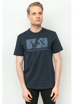 t-shirt męski armani exchange 3rztjf zjh4z granatowy ze sklepu Royal Shop w kategorii T-shirty męskie - zdjęcie 166429825