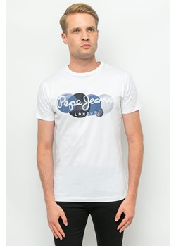t-shirt męski pepe jeans pm508609 biały ze sklepu Royal Shop w kategorii T-shirty męskie - zdjęcie 166430477