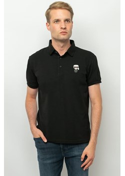 polo męskie karl lagerfeld 745022 500221 czarne ze sklepu Royal Shop w kategorii T-shirty męskie - zdjęcie 166430605