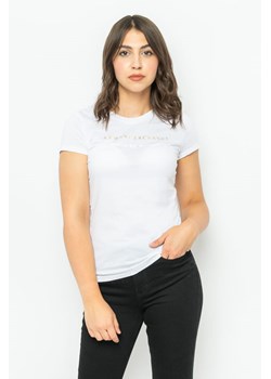 t-shirt damski armani exchange 3rytfm yj3rz biały ze sklepu Royal Shop w kategorii Bluzki damskie - zdjęcie 166430676