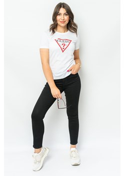 t-shirt damski guess w1yi1b i3z14 biały ze sklepu Royal Shop w kategorii Bluzki damskie - zdjęcie 166430785