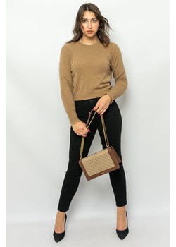 sweter damski pinko 101498 a0zy brązowy ze sklepu Royal Shop w kategorii Swetry damskie - zdjęcie 166430956