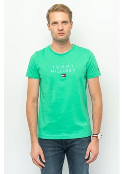 t-shirt męski tommy hilfiger xm0xm02307 zielony ze sklepu Royal Shop w kategorii T-shirty męskie - zdjęcie 166431509