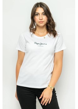 t-shirt damski pepe jeans pl505710 biały ze sklepu Royal Shop w kategorii Bluzki damskie - zdjęcie 166431706