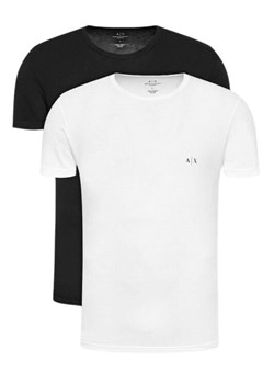 t-shirt męski armani exchange 2 pack 956005 cc282 czarny biały ze sklepu Royal Shop w kategorii T-shirty męskie - zdjęcie 166432397
