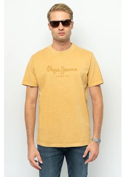 t-shirt męski pepe jeans pm509098 żółty ze sklepu Royal Shop w kategorii T-shirty męskie - zdjęcie 166432496