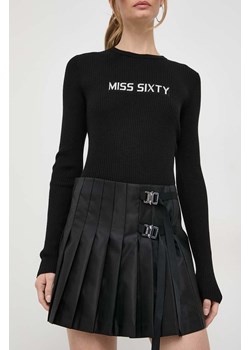 Miss Sixty spódnica kolor czarny mini rozkloszowana ze sklepu ANSWEAR.com w kategorii Spódnice - zdjęcie 166437185