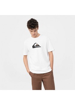 Męski t-shirt z nadrukiem QUIKSILVER Comp Logo - biały ze sklepu Sportstylestory.com w kategorii T-shirty męskie - zdjęcie 166438299