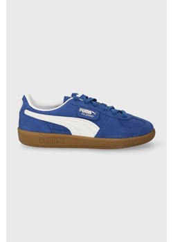 Puma sneakersy zamszowe Palermo Cobalt Glaze kolor niebieski 396463 ze sklepu PRM w kategorii Buty sportowe damskie - zdjęcie 166438477