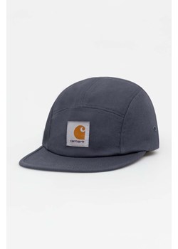 Carhartt WIP czapka z daszkiem bawełniana Backley Cap kolor szary z aplikacją I016607.1CQXX ze sklepu PRM w kategorii Czapki z daszkiem męskie - zdjęcie 166438499