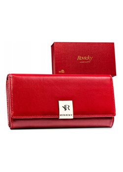 Elegancki, duży portfel damski ze skóry naturalnej — Rovicky ze sklepu merg.pl w kategorii Portfele damskie - zdjęcie 166441448
