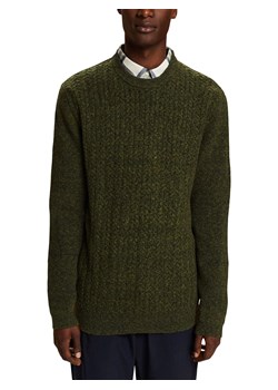 ESPRIT Sweter w kolorze khaki ze sklepu Limango Polska w kategorii Swetry męskie - zdjęcie 166446947