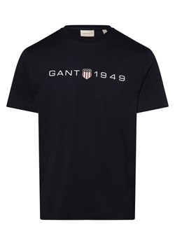 Gant T-shirt męski Mężczyźni Bawełna granatowy nadruk ze sklepu vangraaf w kategorii T-shirty męskie - zdjęcie 166447466