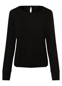 Opus Damska koszulka z długim rękawem Kobiety Dżersej czarny jednolity ze sklepu vangraaf w kategorii Bluzki damskie - zdjęcie 166447515