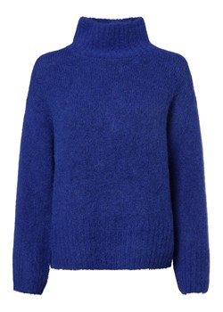 Selected Femme Sweter damski z dodatkiem alpaki Kobiety Wełna błękit królewski jednolity ze sklepu vangraaf w kategorii Swetry damskie - zdjęcie 166447516