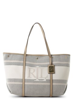 Lauren Ralph Lauren Damska torba shopper Kobiety Bawełna piaskowy wzorzysty ze sklepu vangraaf w kategorii Torby Shopper bag - zdjęcie 166447547