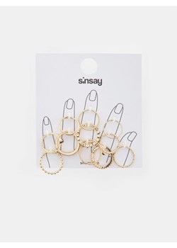 Sinsay - Pierścionki 11 pack - złoty ze sklepu Sinsay w kategorii Pierścionki - zdjęcie 166448287