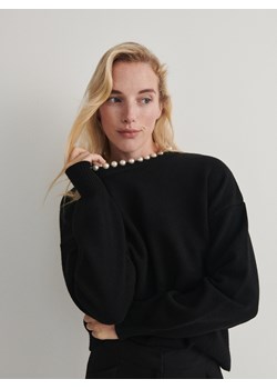 Reserved - Sweter z ozdobnymi perłami - czarny ze sklepu Reserved w kategorii Swetry damskie - zdjęcie 166454366