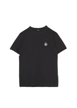 Cropp - Czarna koszulka z haftem - czarny ze sklepu Cropp w kategorii T-shirty męskie - zdjęcie 166455916