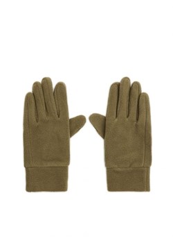 Cropp - Zielone polarowe rękawiczki - zielony ze sklepu Cropp w kategorii Rękawiczki damskie - zdjęcie 166455926